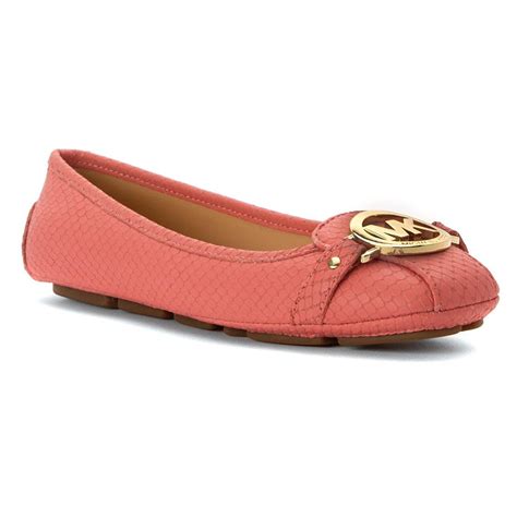 michael kors charm moccasin|Michael Kors snakeskin flats.